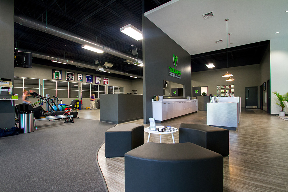 Front desk and front area of Youngs Physical Therapy
